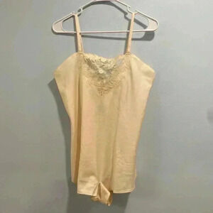 VTG Eve Stillman New York Neiman Marcus Negligee Teddy Large Embroidered RARE